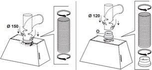 Вытяжка настенная Бертаззони KR110HER1NEDC фото 4 Вытяжка настенная Bertazzoni KR110HER1NEDC фото 4