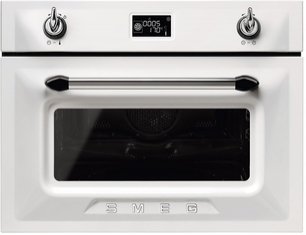 Компактный духовой шкаф с СВЧ Смег SF4920MCB1 фото Компактный духовой шкаф с СВЧ Smeg SF4920MCB1 фото
