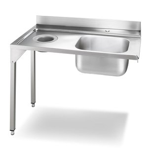 Стол с мойкой и отверстием для слива Smeg WT01L-1 фото