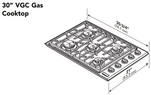 Газовая варочная панель Viking EVGSU5301SS фото 4