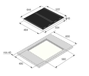 Варочная панель Аско HI1655M фото 3 Варочная панель Asko HI1655M фото 3
