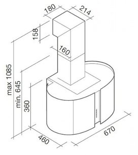 Вытяжка Фалмек Mirabilia 67 Penelope Vetro (800) ECP фото 4 Вытяжка Falmec Mirabilia 67 Penelope Vetro (800) ECP фото 4