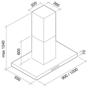 Вытяжка Falmec Plane isola 120 ix (600) фото 4