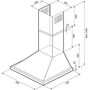 Вытяжка Крона BELLA 600 BLACK RETRO PB фото 2 Вытяжка KRONA BELLA 600 BLACK RETRO PB фото 2