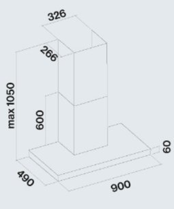 Вытяжка Фалмек PLANE BLACK 90 PLUS фото 2 Вытяжка Falmec PLANE BLACK 90 PLUS фото 2
