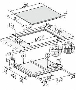 Индукционная варочная панель Миле KM7667 FL с витрины новая фото 4 Индукционная варочная панель Miele KM7667 FL с витрины новая фото 4