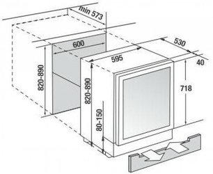 Встраиваемый холодильник для охлаждения вина Kuppersbusch FWKU 1800.0 S4 фото 4