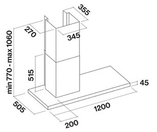 Вытяжка Falmec Lux 120 Fasteel wall фото 3