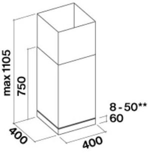 Вытяжка Фалмек MIRA PLUS 40 TELESCOPICA фото 3 Вытяжка Falmec MIRA PLUS 40 TELESCOPICA фото 3