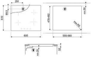 Варочная панель Смег SI364BM фото 4 Варочная панель Smeg SI364BM фото 4