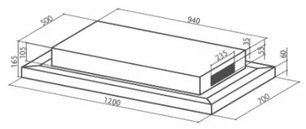 Встраиваемая вытяжка Фабер SKYPAD X/WH F120 фото 3 Встраиваемая вытяжка Faber SKYPAD X/WH F120 фото 3