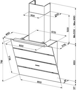 Вытяжка Фабер Eko EG8 BK A80 фото 2 Вытяжка Faber Eko EG8 BK A80 фото 2