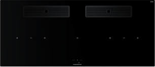 Индукционная варочная поверхность с вытяжкой Kuppersbusch KMI 12850.0 SR-E Black Chrome фото