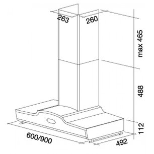 Вытяжка Falmec West 90 (600) S фото 3