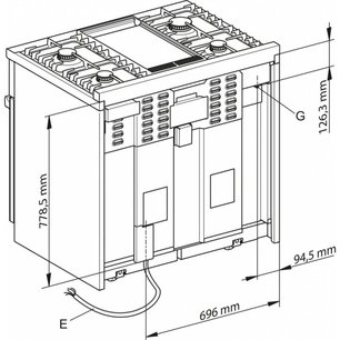 Комбинированная плита Миле HR 1936 G (серия Range Cooker) фото 2 Комбинированная плита Miele HR 1936 G (серия Range Cooker) фото 2
