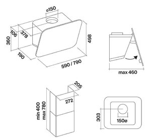 Вытяжка Фалмек Tab (A+) 80 White фото 2 Вытяжка Falmec Tab (A+) 80 White фото 2