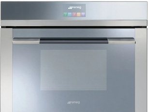 Компактный многофункциональный духовой шкаф Смег SF4140MC фото Компактный многофункциональный духовой шкаф Smeg SF4140MC фото