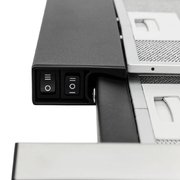 Встраиваемая вытяжка KRONA Kamilla slim 600 black/inox (1 мотор) фото 2