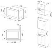 Встраиваемая микроволновая печь Smeg FMI025B3 фото 2