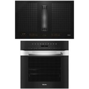 Miele (варочная панель с вытяжкой KMDA 7634 FL + духовой шкаф H 7464 BP EDST/CLST)
