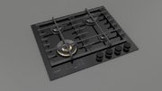 Газовая варочная панель Fulgor Milano FCLH 604 G T WK BK фото 2