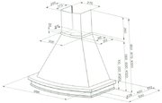 Вытяжка Faber TRENDY 90 корпус венецианская штукатурка фото 3