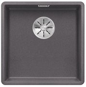 Мойка Бланко SUBLINE 400-F отводная арматура InFino® темная скала фото Мойка Blanco SUBLINE 400-F отводная арматура InFino® темная скала фото