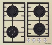 Газовая варочная панель MAUNFELD EGHG.64.33CBG/G Газовая варочная панель MAUNFELD EGHG.64.33CBG/G