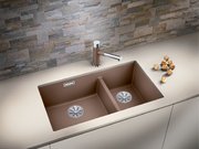 Мойка Бланко SUBLINE 430/270-U с отводной арматурой InFino® антрацит фото 2 Мойка Blanco SUBLINE 430/270-U с отводной арматурой InFino® антрацит фото 2