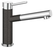 Смеситель Blanco Alta-S compact chrome/Silgranit антрацит Смеситель Blanco Alta-S compact chrome/Silgranit антрацит