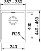 Мойка Franke KBG 110-34 миндаль фото 2