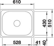 Мойка Blanco PLENTA 6 нержавеющая сталь фото 3