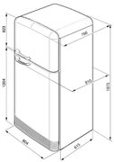 Холодильник Смег FAB50POS фото 2 Холодильник Smeg FAB50POS фото 2