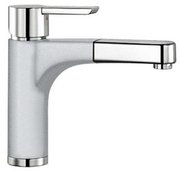 Смеситель Бланко Pylos-S chrome/Silgranit белый фото Смеситель Blanco Pylos-S chrome/Silgranit белый фото