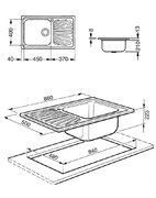 Мойка Смег LGMR861 фото 3 Мойка Smeg LGMR861 фото 3