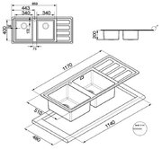 Мойка Смег LMN116S фото 2 Мойка Smeg LMN116S фото 2