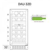 Винный шкаф Dunavox DAU-32.78DW фото 3