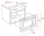 Встраиваемая микроволновая печь Teka ML 8200 BIS NIGHT RIVER BLACK фото 2