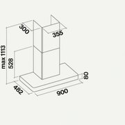 Вытяжка Falmec Stilo 90 inox wall (NRS) фото 2