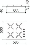 Газовая варочная панель Barazza 1PSPT64 фото 3