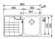 Мойка Franke ZOT 614 чаша справа фото 3