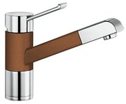 Смеситель Blanco Zenos-S chrome/Silgranit шампань фото 2