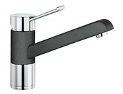 Смеситель Бланко Zenos chrome/Silgranit белый фото 2 Смеситель Blanco Zenos chrome/Silgranit белый фото 2