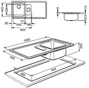 Мойка Смег LM102D фото 2 Мойка Smeg LM102D фото 2