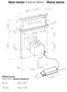 Встраиваемая в столешницу вытяжка Pando E-320/120 INOX V.950 SEC фото 3