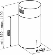 Вытяжка Korting KHA 4970 X Cylinder фото 4