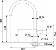 Смеситель Franke Ambient хром фото 2