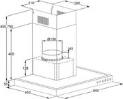 Вытяжка кухонная Maunfeld TSH 60 Нержавеющая сталь с кнопками (Push Inox) фото 3