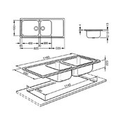 Мойка Смег LQ116S фото 2 Мойка Smeg LQ116S фото 2