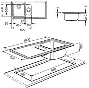Мойка Smeg LMN102S фото 2